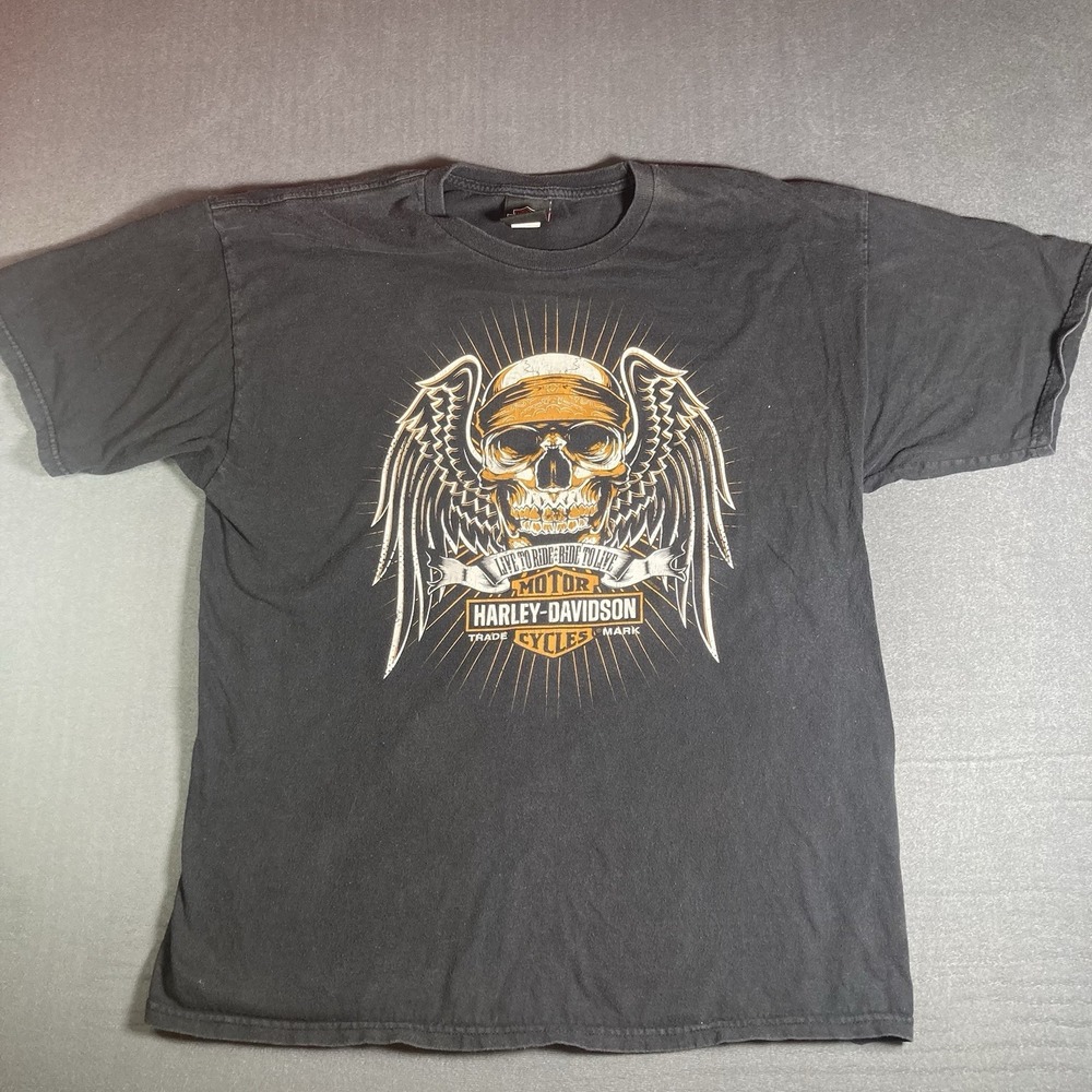 Vintage Y2K Harley-Davidson Pig Trail Eureka Springs Arkansas T-Shirt XL Biker